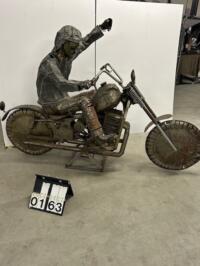 Kunstwerk Moterrijder Staal (#0163)